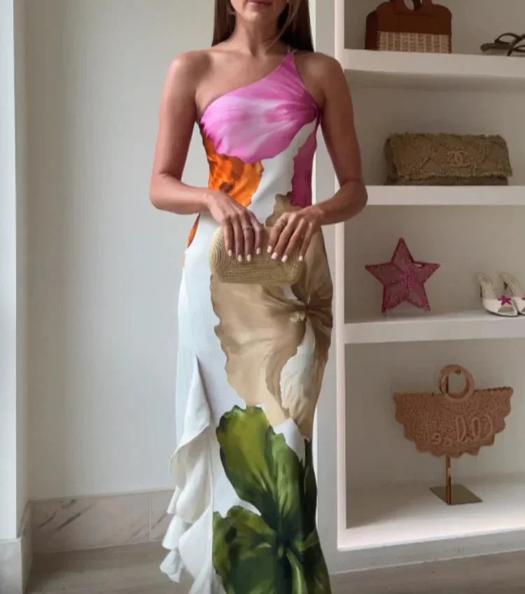 Das Diana™ - Elegantes Patchwork-Maxikleid