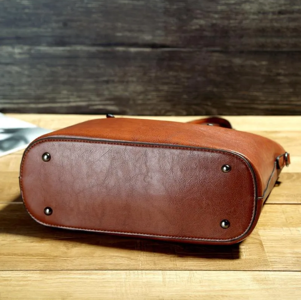 Francisca | Vintage Leder Schultertasche