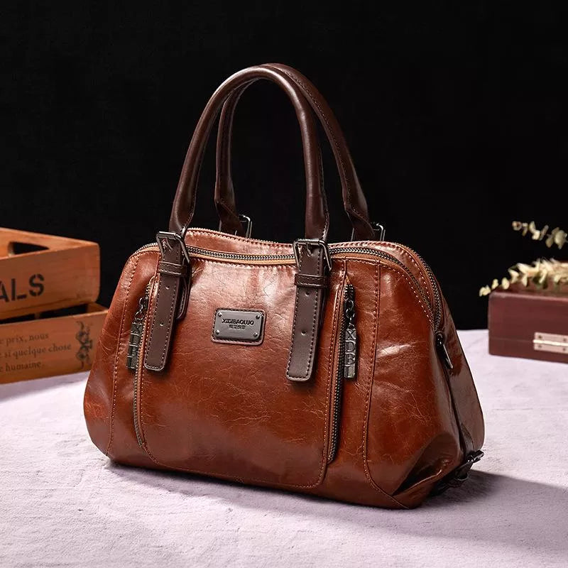 Dominique | Elegante Lederhandtasche