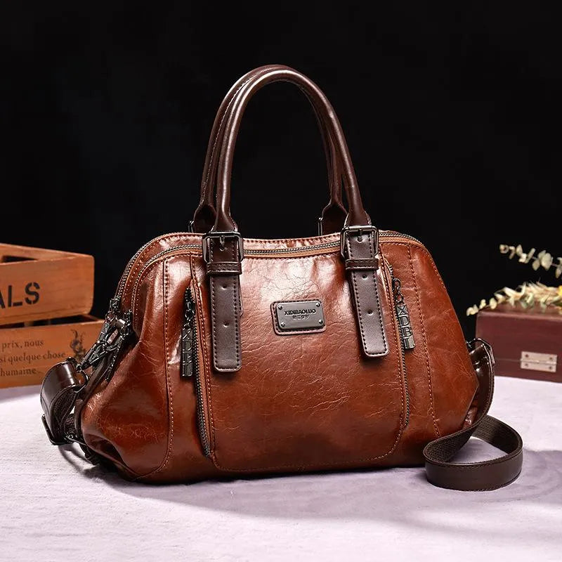 Dominique | Elegante Lederhandtasche