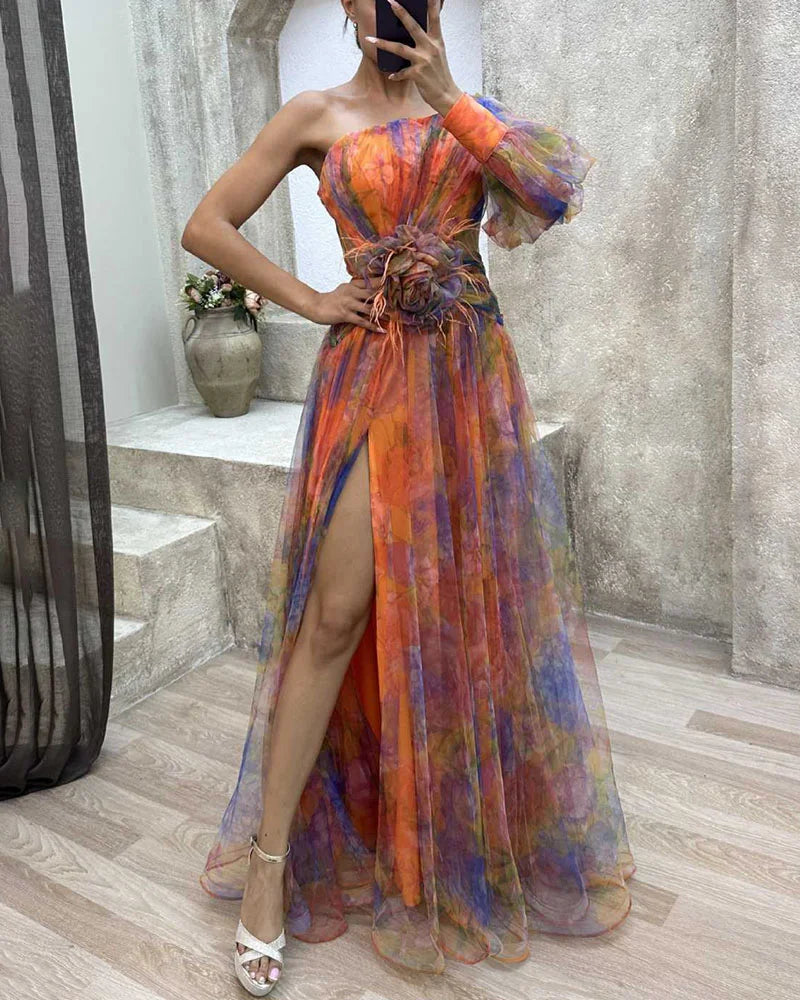 Ava | Elegantes Split-Kleid