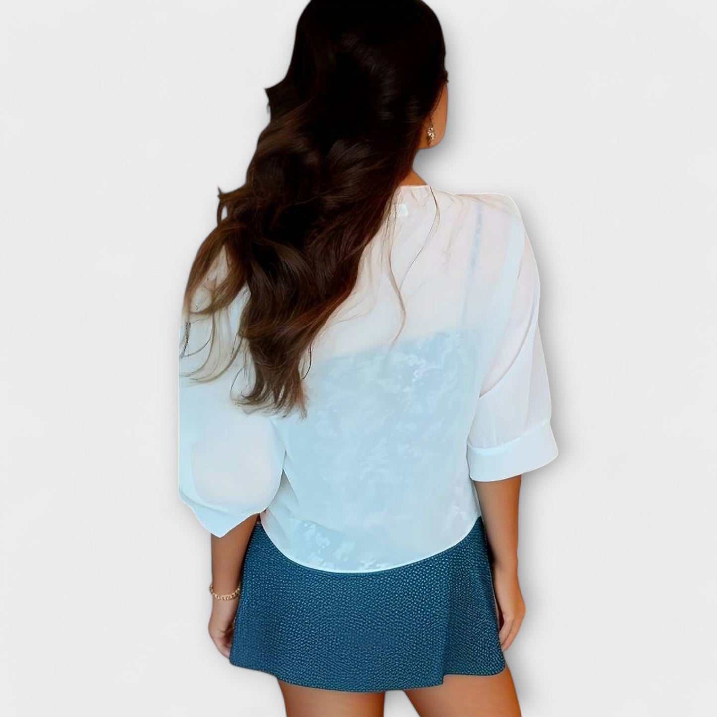 Olivia - Bluse mit offenem Vorderteil