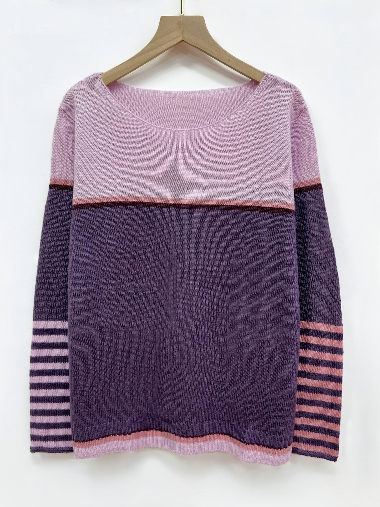 Katharina - Langärmliger gestreifter Pullover