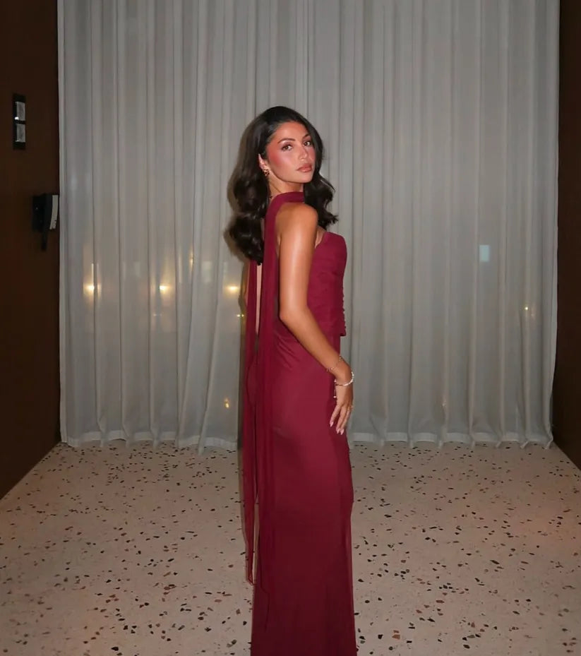 Aniyah | Strapless Bodycon Maxi Kleid