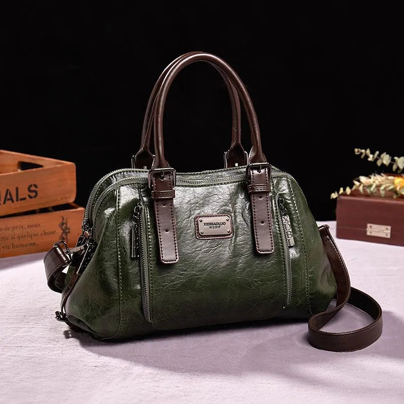 Dominique | Elegante Lederhandtasche
