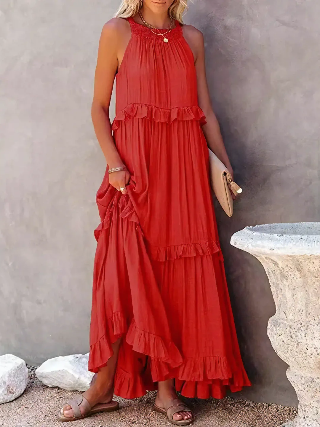 Darcey™ Ruffle Breeze Maxikleid