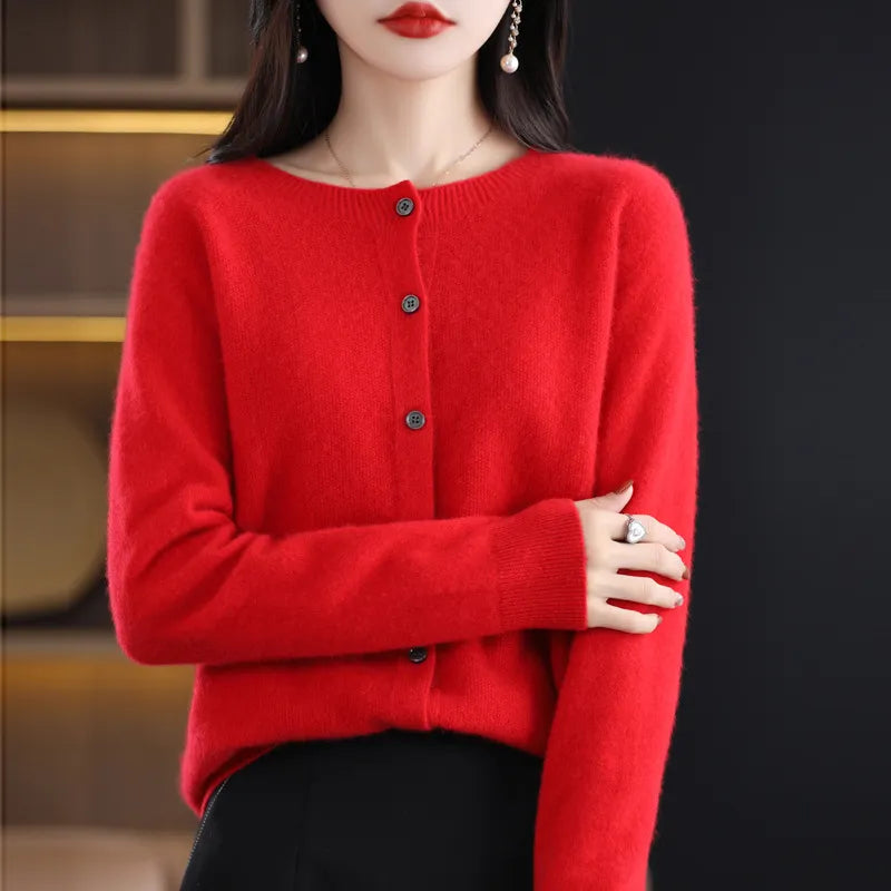 ANNA I ATMUNGSAKTIVE STRICKJACKE