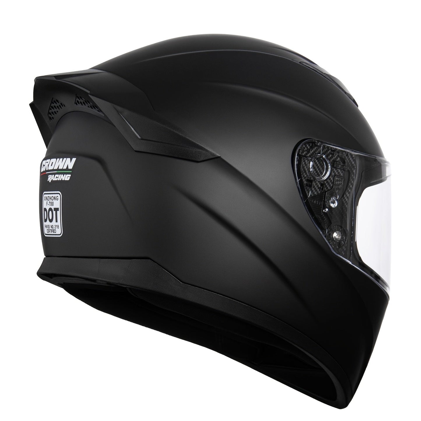 F-700 Motorradhelm - Matt Schwarz