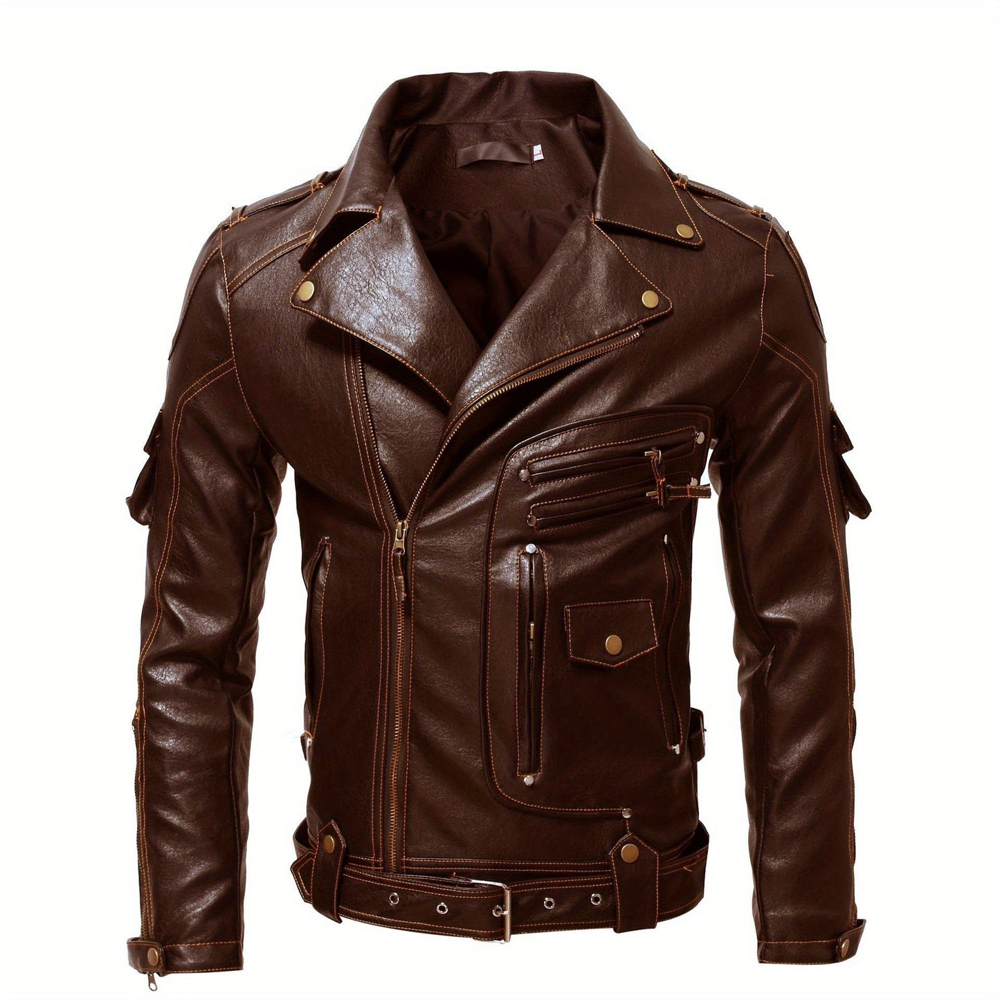 ICEBANNER Herren Vintage Bikerjacke