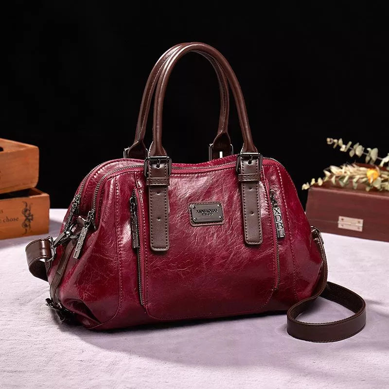 Dominique | Elegante Lederhandtasche