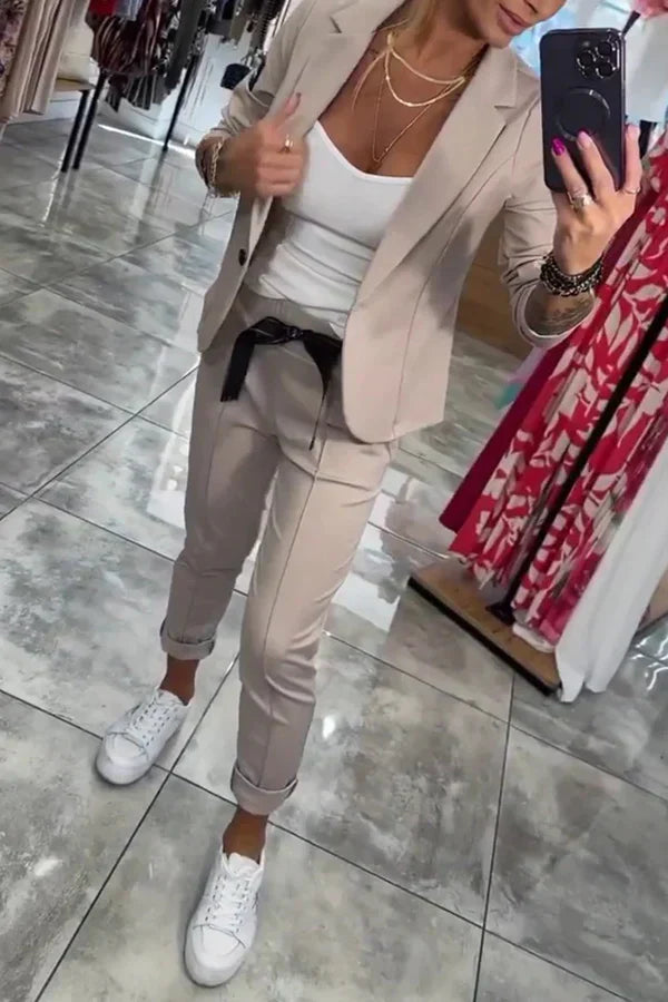 BELLE I ELEGANTES BLAZER- UND HOSEN-SET