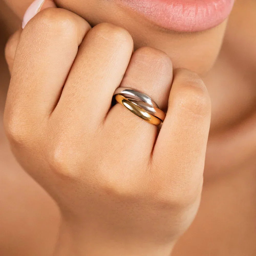 Noemi™ | Dreifarbiger Bandring