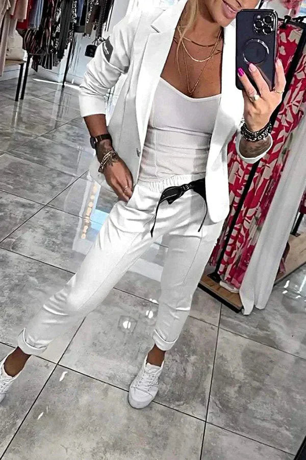BELLE I ELEGANTES BLAZER- UND HOSEN-SET