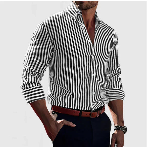 LEO I ELEGANTES GESTREIFTES HEMD