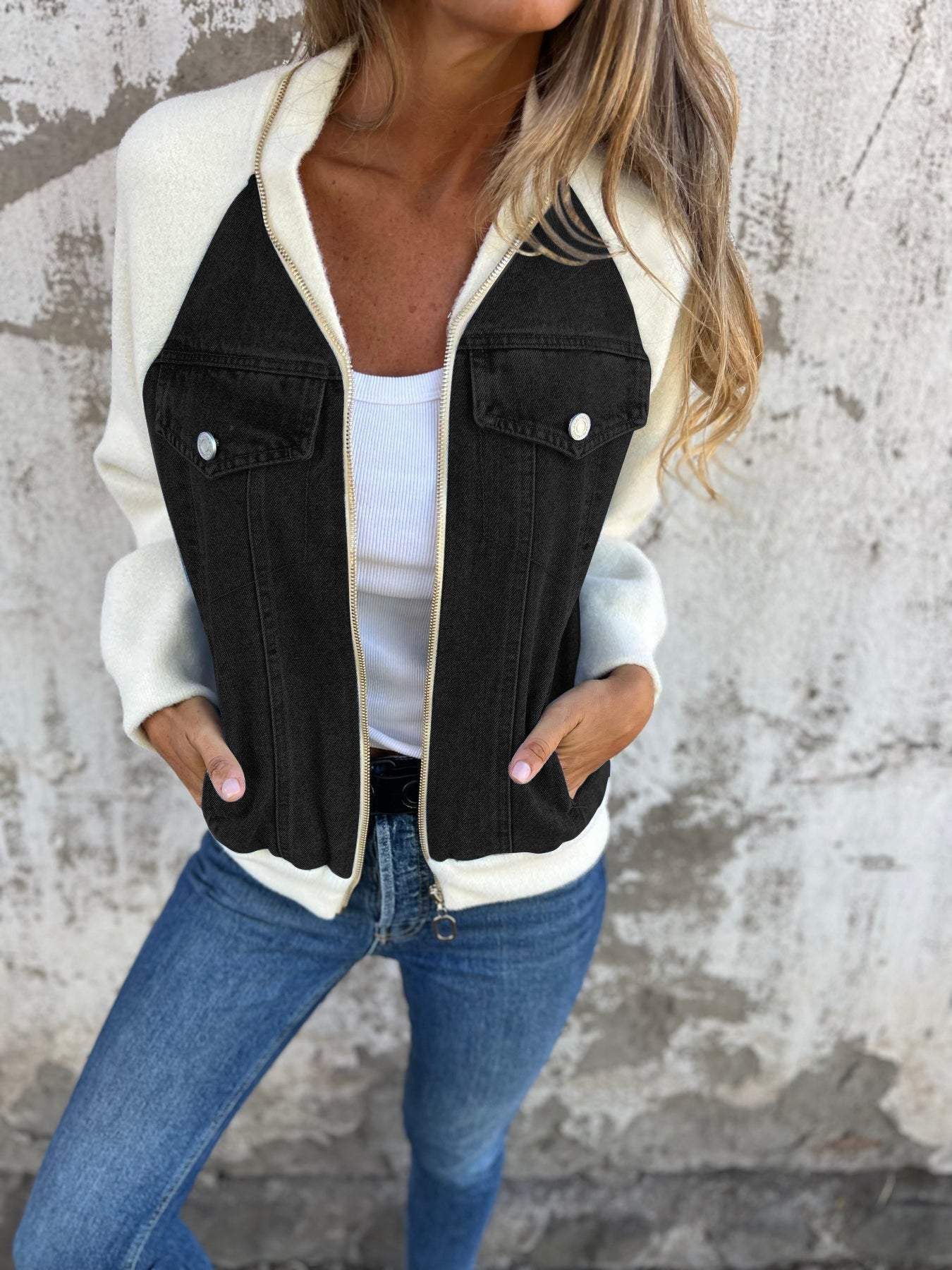 ELSIE I STILVOLLE JEANSJACKE