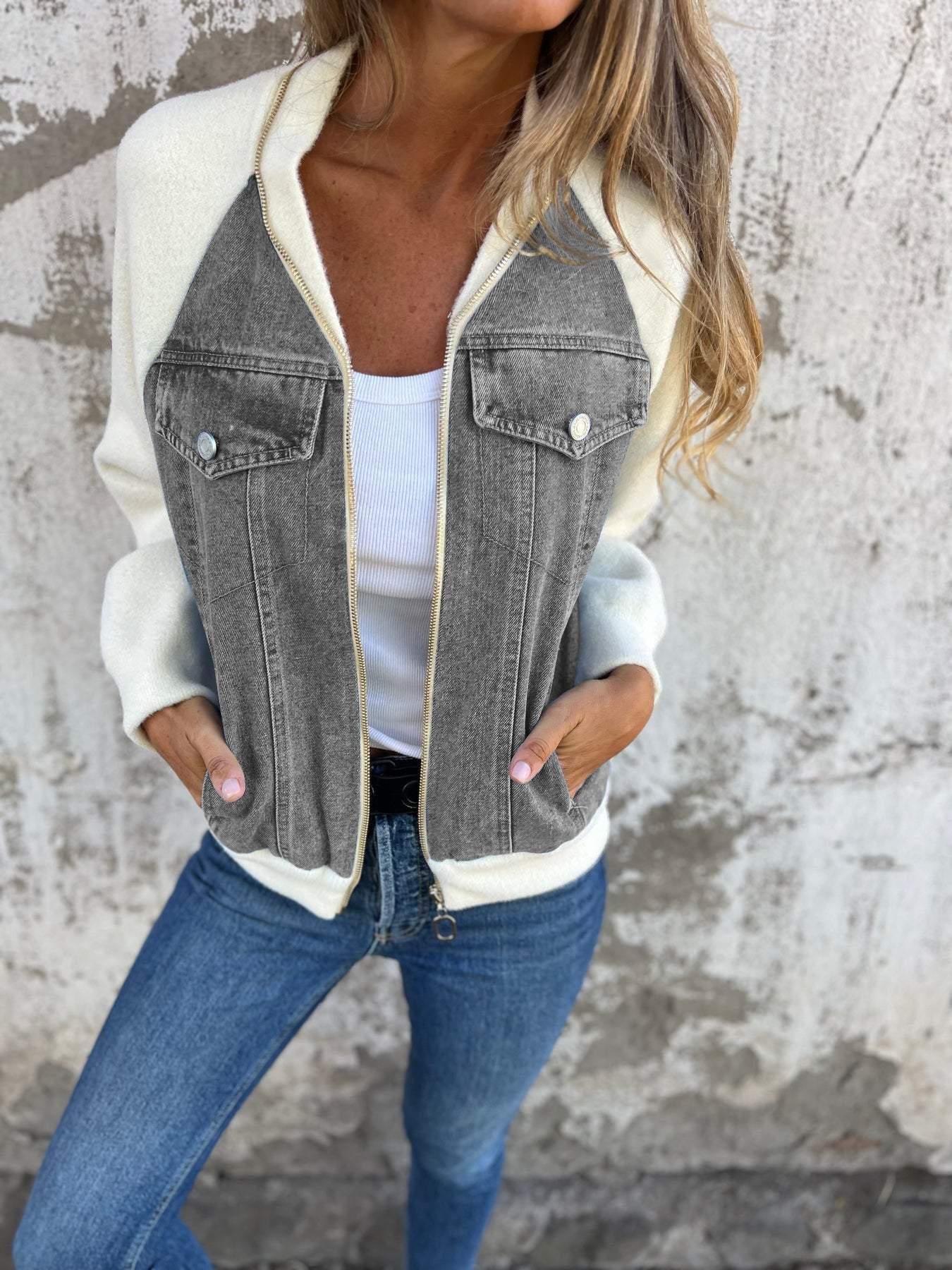 ELSIE I STILVOLLE JEANSJACKE