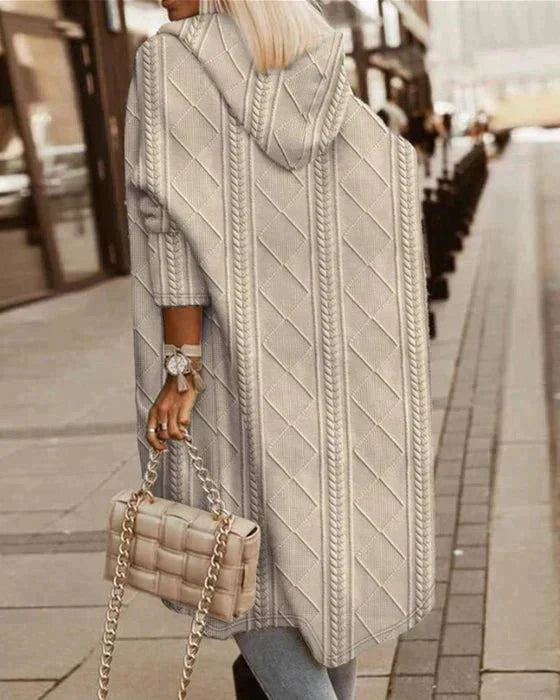 Zephyra | Langer Kapuzen-Cardigan