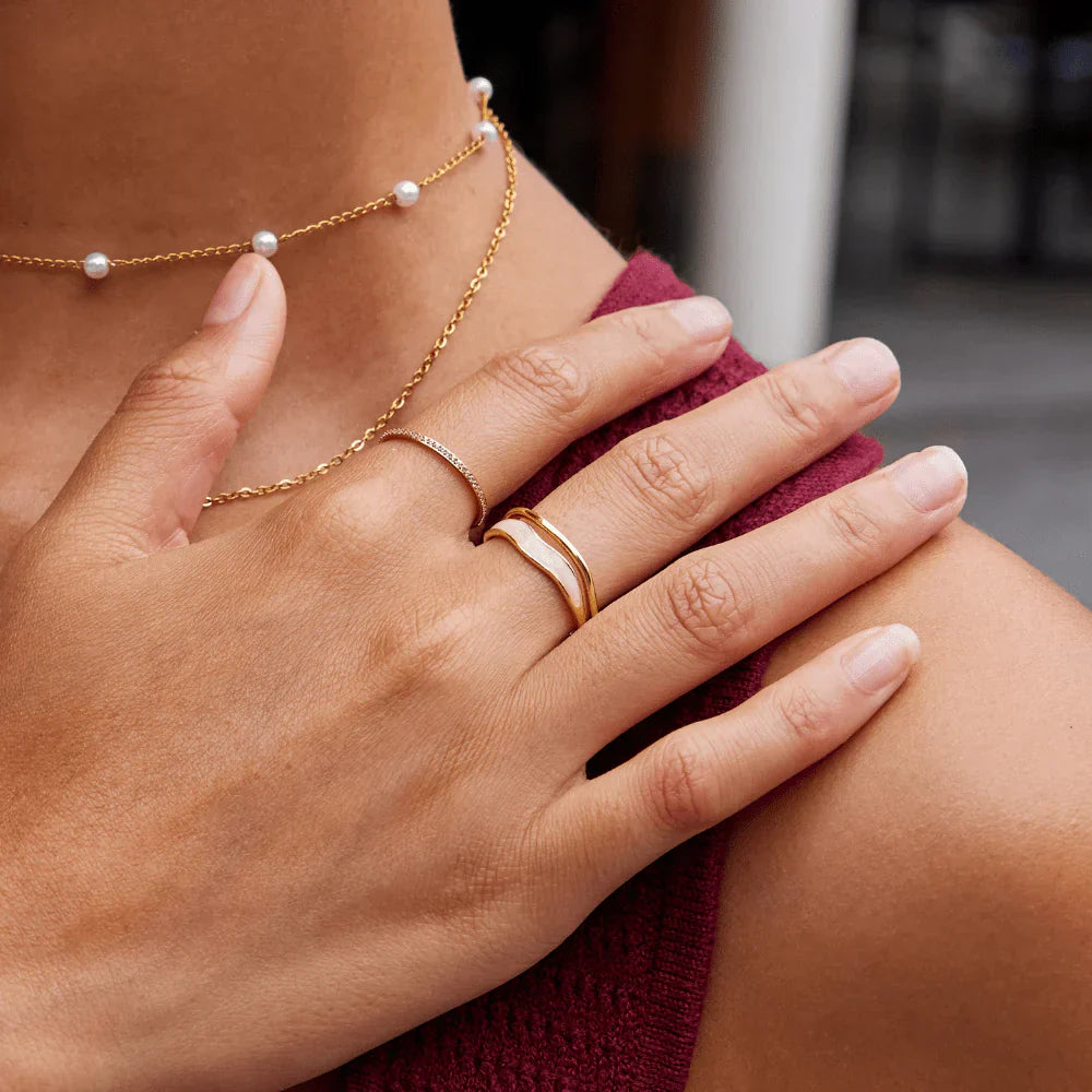 Elise™ | Skulptierter Schicht-Ring