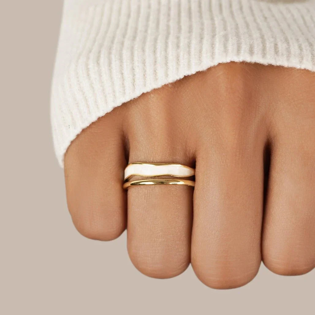 Elise™ | Skulptierter Schicht-Ring
