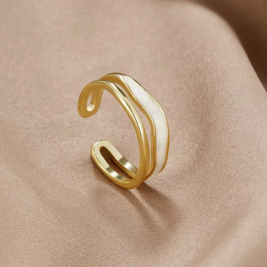 Elise™ | Skulptierter Schicht-Ring
