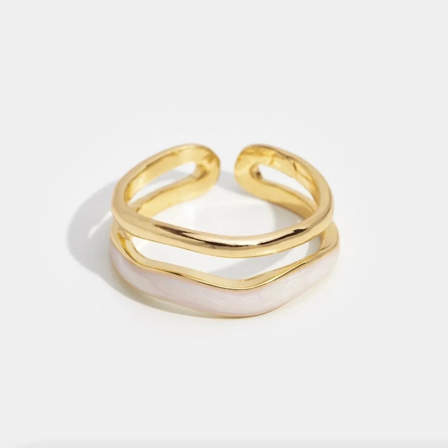 Elise™ | Skulptierter Schicht-Ring