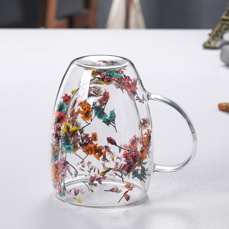 Doppelwandiges Glas-Trinkgefäß
