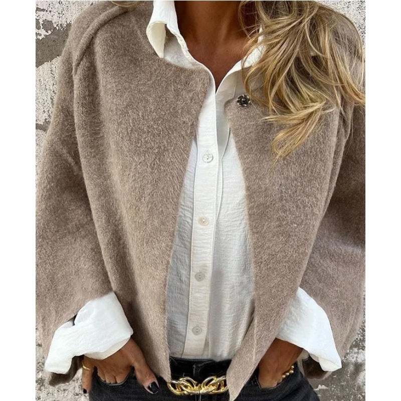 KATHY I ELEGANTE JACKE MIT AUSGESTELLTEN ÄRMELN