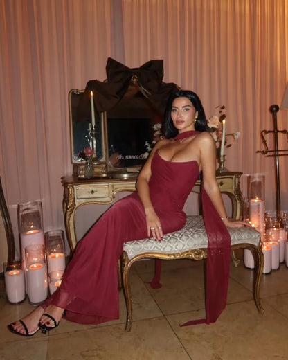 Aniyah | Strapless Bodycon Maxi Kleid
