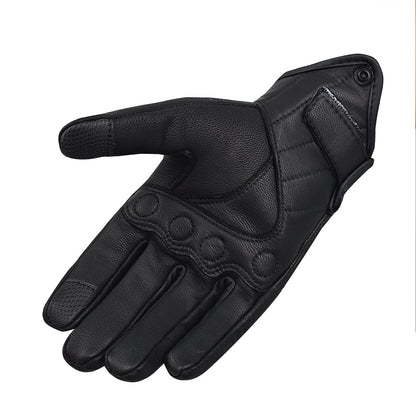 PU-Leder Motorradhandschuhe mit Touchscreen-Funktion