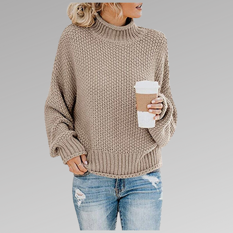 OLIVIA I KLASSISCHER PULLOVER MIT HOHEM KRAGEN