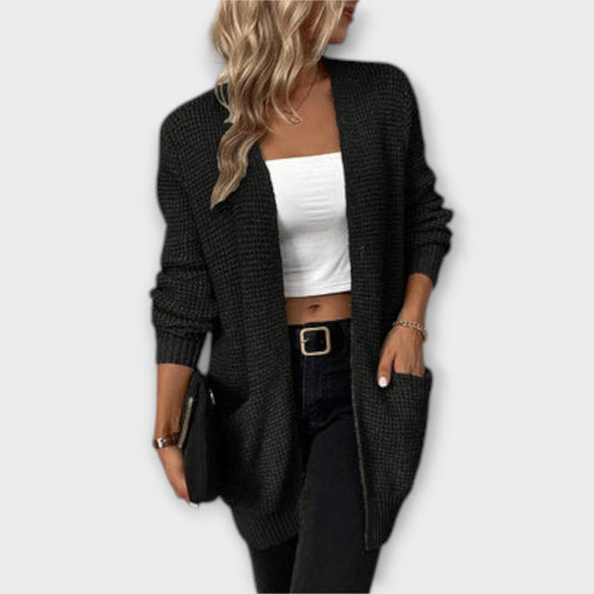 Nancy - Lässiger Strickcardigan mit Taschen