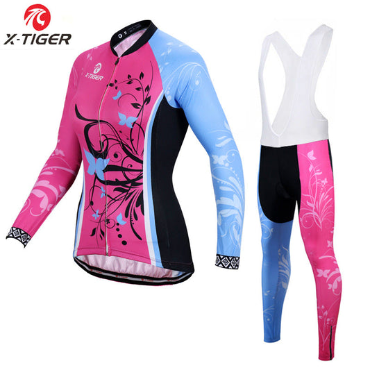 X-Tiger - Damen Langarm Radtrikot Set