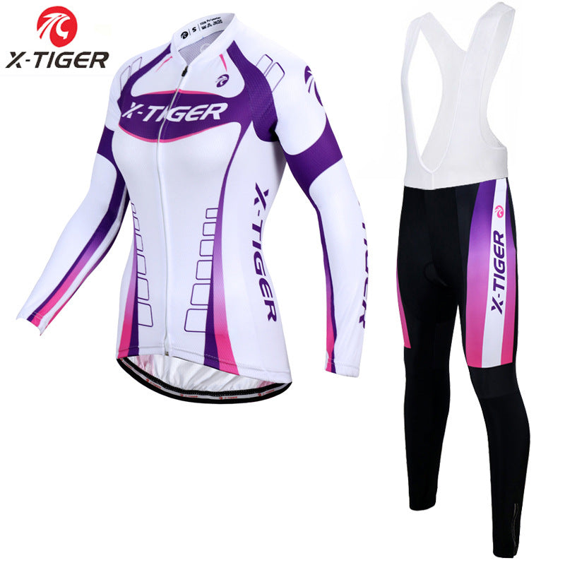 X-Tiger - Damen Langarm Radtrikot Set