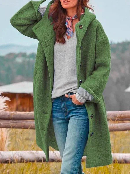 Audrey - Gemütliche Knopf-Jacke für draußen