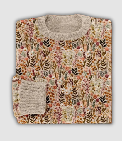 LARISSA I KLASSISCHER GEBLÜMTER PULLOVER