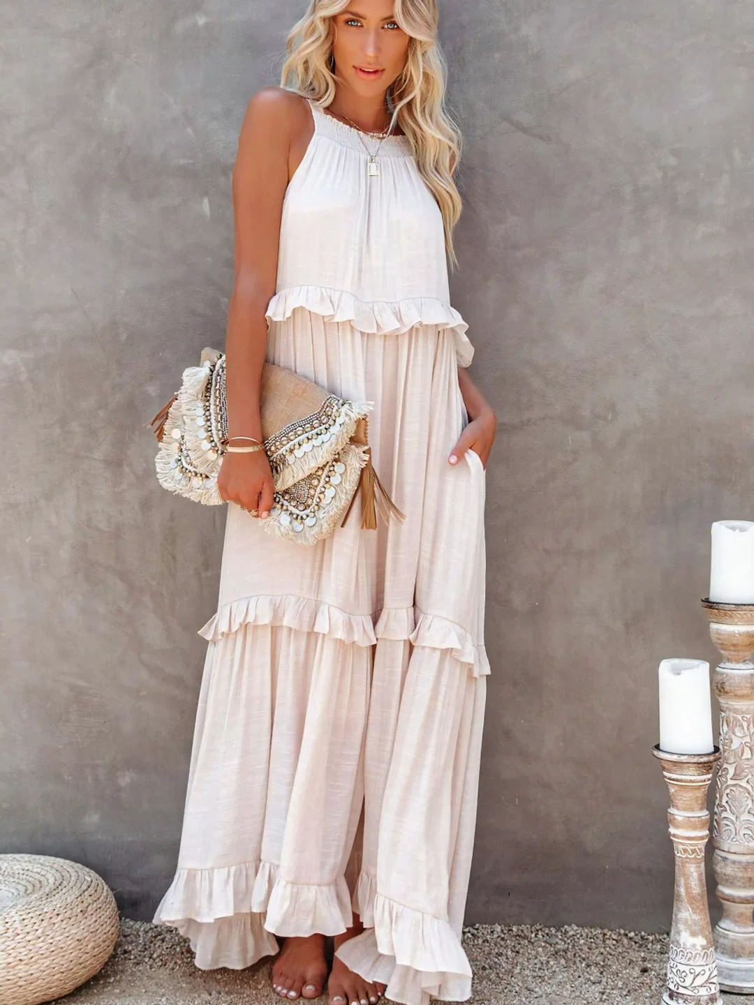 Darcey™ Ruffle Breeze Maxikleid