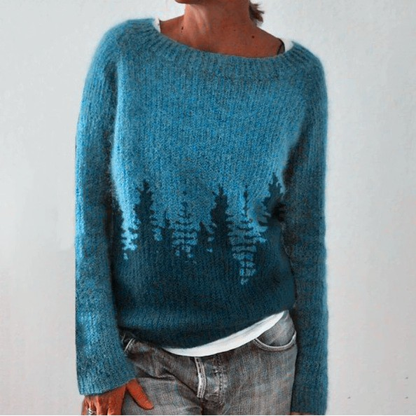 ZARIA I LÄSSIGER PULLOVER