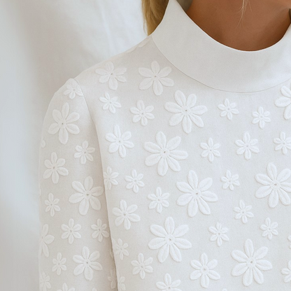 Irene™ | Elegante Leinen-Blumenbluse