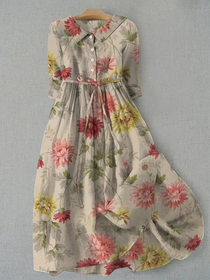 HEDDA I LUXURIÖSES BLUMENKLEID