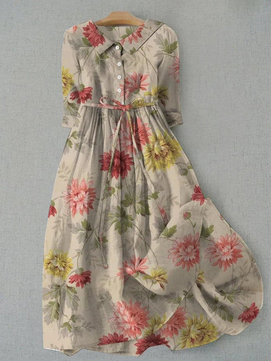 HEDDA I LUXURIÖSES BLUMENKLEID