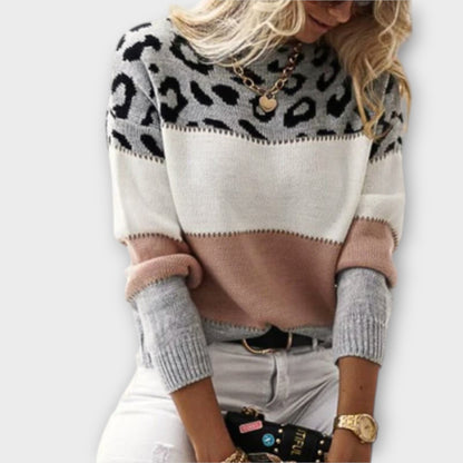 Cheyenne - Lässiger Pullover mit Leoparden-Design