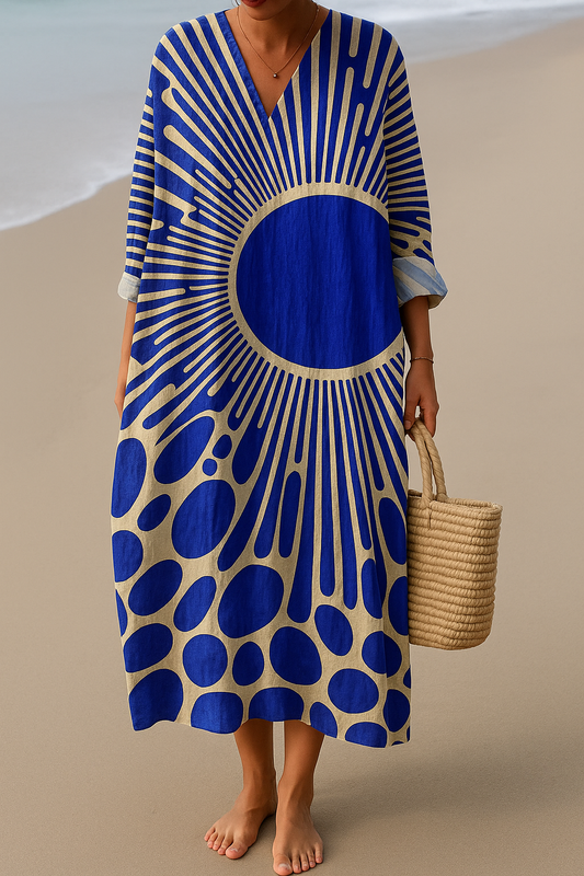 Kunstinspirierte Kleid – Natürliche Schönheit, die Blicke fesselt