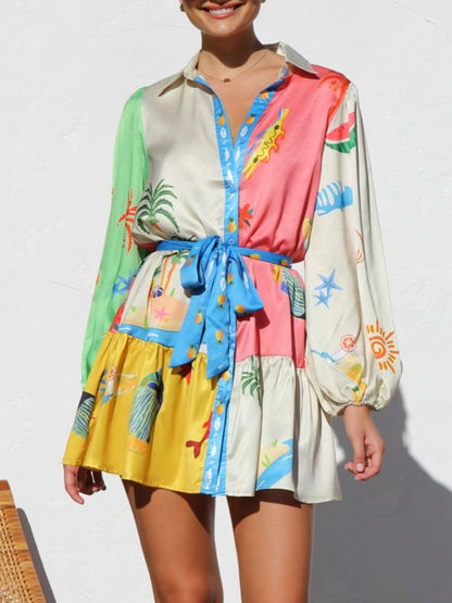 Naomi-Print Mini Kleid