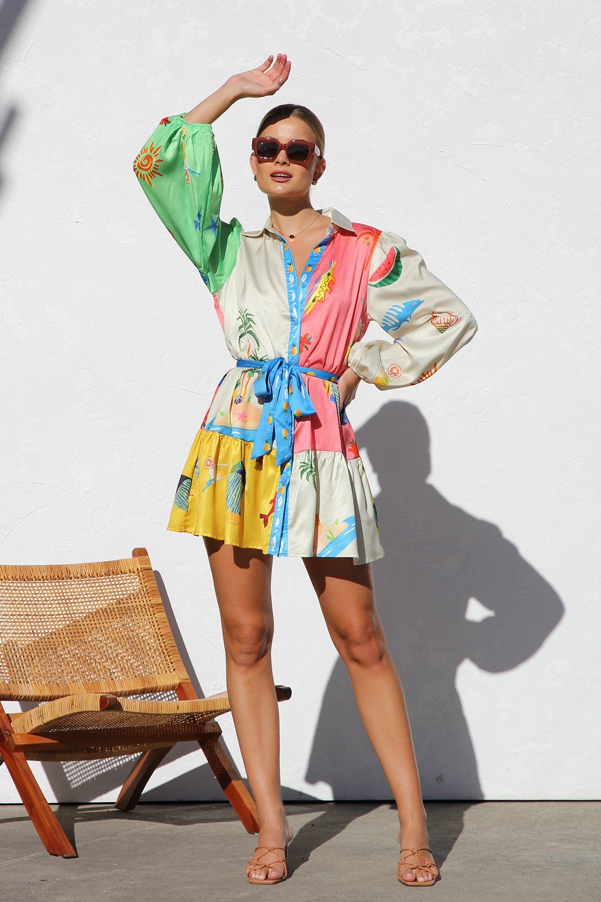 Naomi-Print Mini Kleid