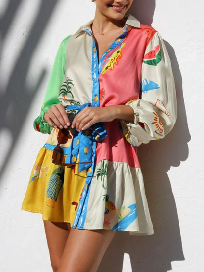 Naomi-Print Mini Kleid