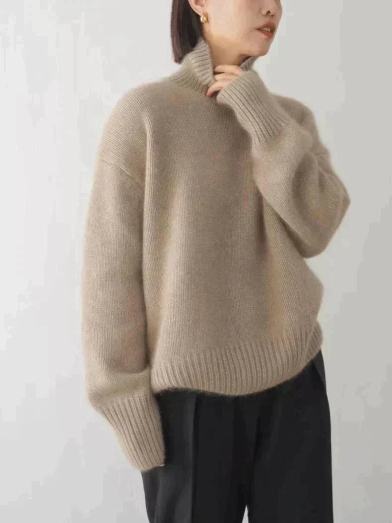 YSABEL I STILVOLLER ROLLKRAGENPULLOVER