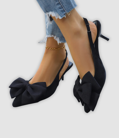 NIRA I ELEGANTE STILETTO-SANDALEN MIT SCHLEIFE