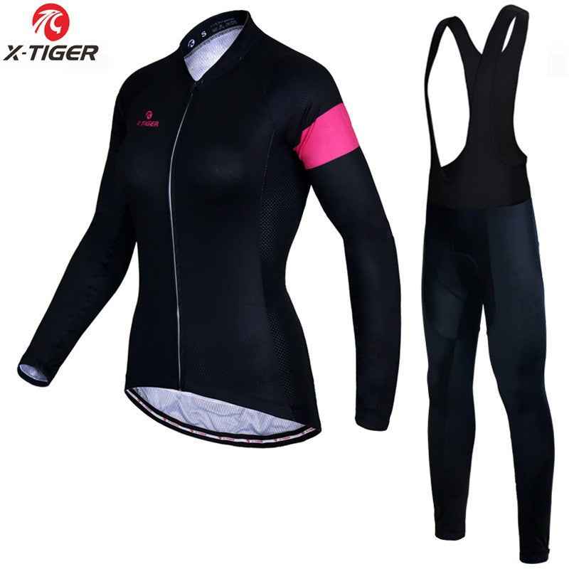 X-Tiger - Damen Langarm Radtrikot Set