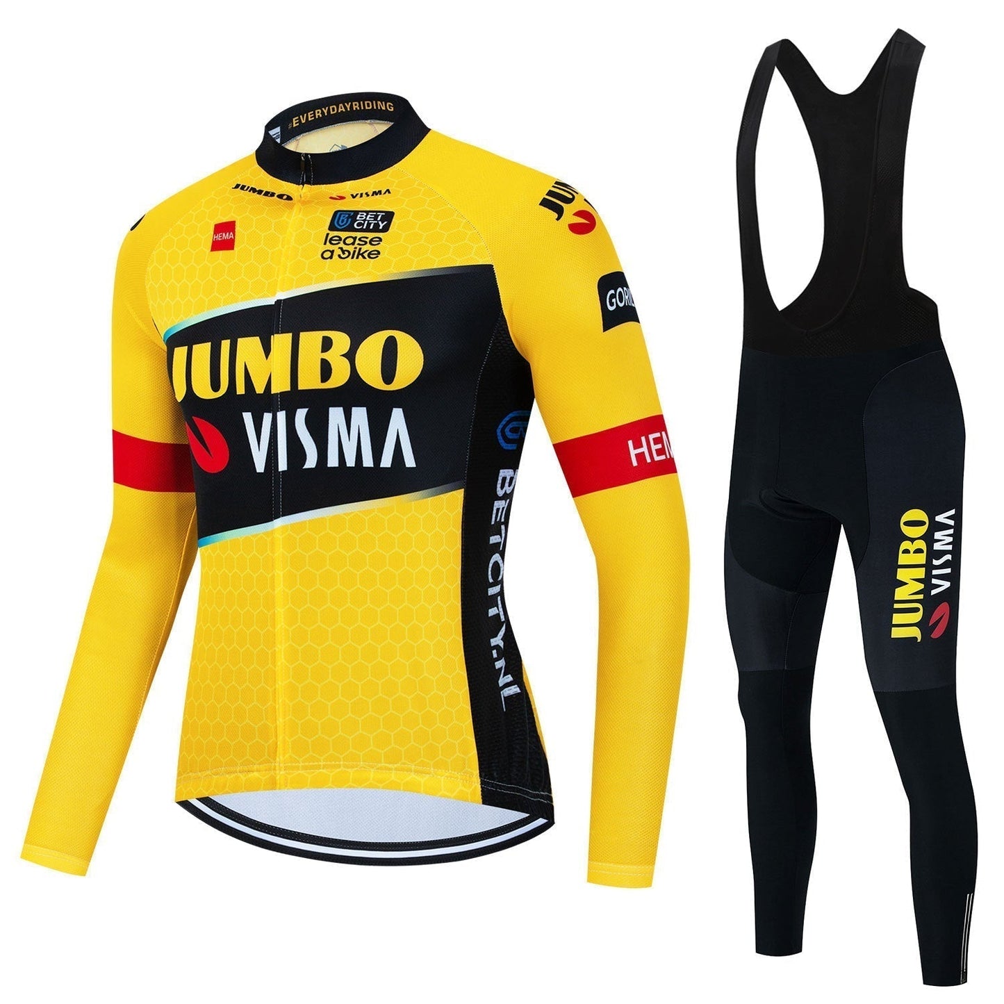 Jumbo Visma - Professionelles langärmliges Radtrikot