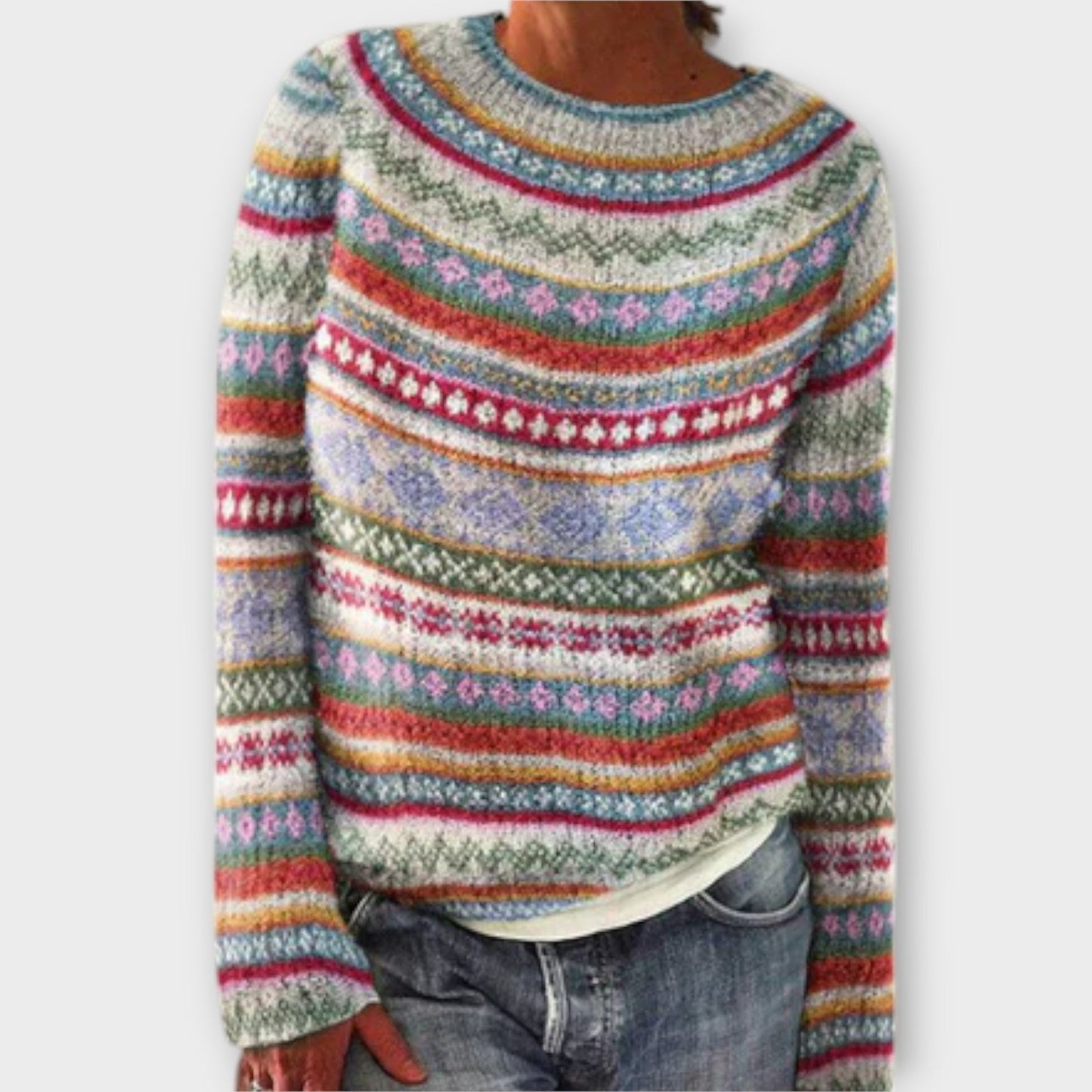 Vintage Strickpullover für Frauen
